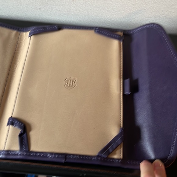 J.W. HULME Purple leather calendar or notepad cover - Picture 6 of 11